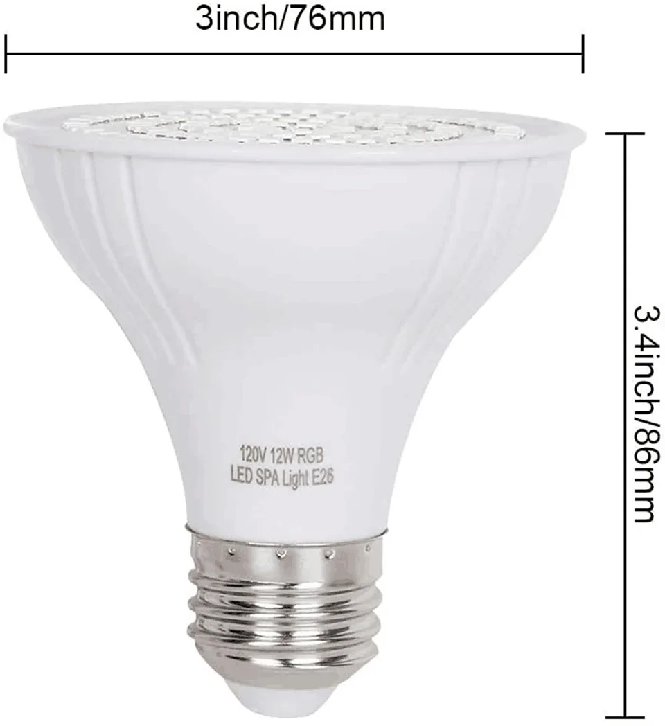 Xy Spa & Wellness - 12W SPA Lamp LED Zwembadverlichting E27
