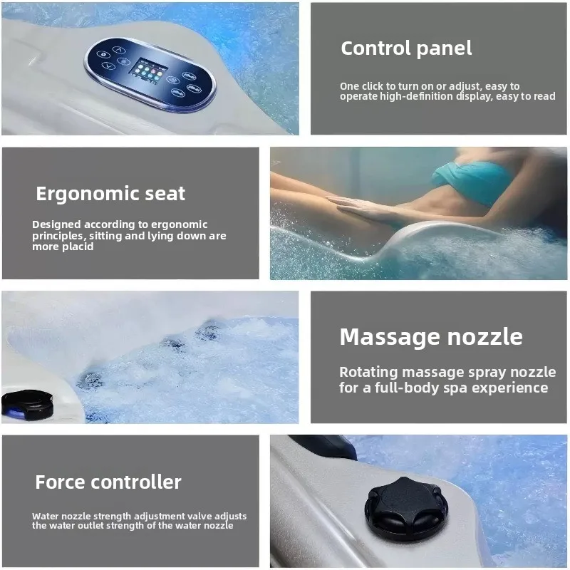 Buitenjacuzzi voor meerdere pe - Spa Wellness Jacuzzi recensie en prijs